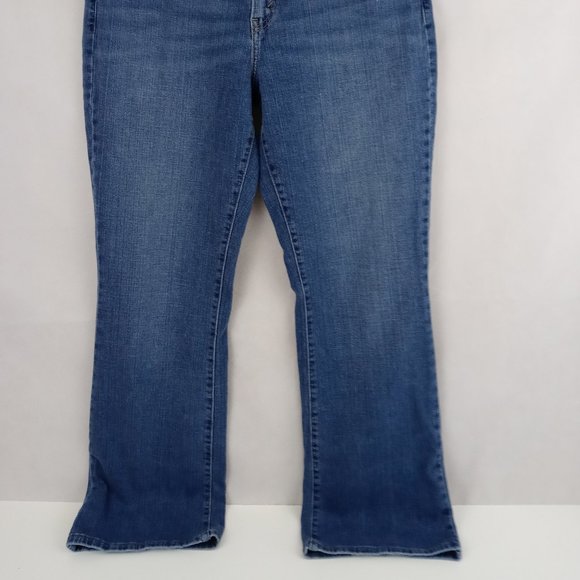 Levi's 515 Bootcut Beaded Distressed Jeans Sz 12M - Picture 3 of 13